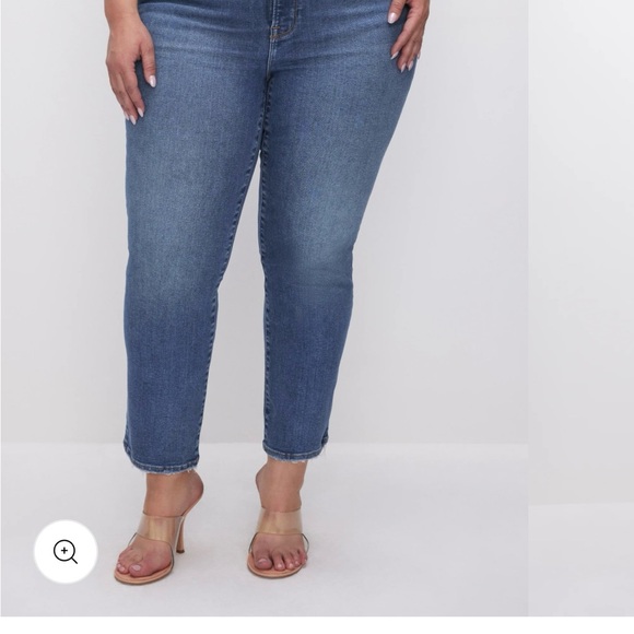 Good American Always Fits (size 14-18 Plus) Straight Leg Jean in Indigo316 - Picture 4 of 7